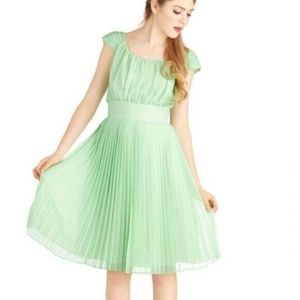 PRETTY Mint Green Chiffon Dress